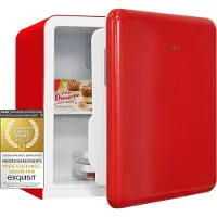 Exquisit Minikühlschrank CKB45-0-031F rot | 47 l Nutzinhalt | Classic-Design