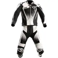 MUGENRACE Sidegun perforierte 2-Teiler Motorrad Lederkombi