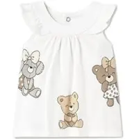Mayoral Kleid für den Alltag 1852 Weiß Regular Fit