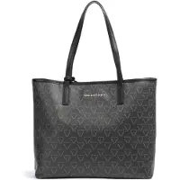 Valentino Elegante Damenhandtasche Schwarz mit Pochette und Druckknopfverschluss