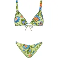 Shiwi Bindi Bikini Set Bohemian Flower Green Bohemian Flower Größe: 36 | Bikinis Outlet | Damen | Grün