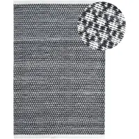 Axi Palau Outdoor-Teppich, Anthrazit, Rechteakig | Gartenteppich für kleine Sitzbereiche | Außenteppich für Garten / Balkon / Terrasse 140x120cm / Dicke: 5mm | Teppich Wetterfest & Nachhaltig