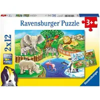 Ravensburger Puzzle Tiere Im Zoo 2x12 Teile
