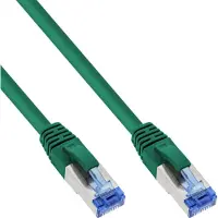 InLine Patchkabel, S/FTP (PiMf), Cat.6A, halogenfrei, grün, 20m, 20 m, Cat6a, S/FTP (S-STP), RJ-45, RJ-45, Grün