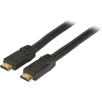 EFB Elektronik HighSpeed HDMI+ Kabel with Ethernet 4K60Hz A-A St-St, 0,5m, schwarz Unterstützt Ultra HD / 4K 60Hz V