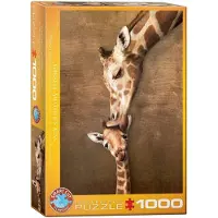Eurographics Giraffe Mother's Kiss 1000pcs, 1000 Stück(e), Tiere