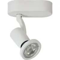 Lucide Jaster LED Spot, dreh- und kippbar, warmweiß (2700K), nicht dimmbar, Perlweiß, 12x6x15 cm