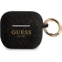 GUESS Gua3Sggek Airpods 3 Abdeckung Czarny/Schwarz Silikon Glitter