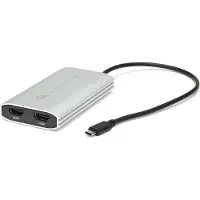 Other World Computing Laptop-Dockingstation "USB-C to Dual HDMI 4K Display Adapter", grau, B:6,2mm H:2mm T:11,5mm, Dockingstationen, Laptop-Dockingstation
