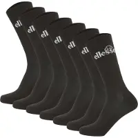 Ellesse Unisex Sport-Socken, 7 Paar - Trego Sport Sock, Crew Socks, Tennis, Ripp-Bündchen, Logo