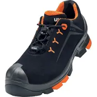 Uvex 2, S3L, 14/35, Unisex, Erwachsener, Sicherheitsschuhe, Schwarz, Orange, ESD, S3, SRC, Speed-Schnürsenkel