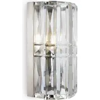 Maytoni Wandleuchte Facet in Silber und Transparent E14