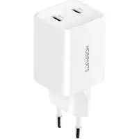 Mobiparts GaN Wall Charger Dual USB-C 35W White