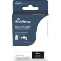 MediaRange Brother Tz-355 Tze-355 24 Mm 8m Ws Bandbedruckte Etiketten One Size