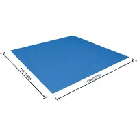 Bestway PE- Bodenplane 335 x 335 cm, blau, quadratisch
