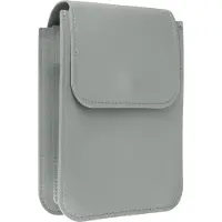 Avizar , Smartphone-Schultertasche mit Kartenfach und Schulterriemen (135cm), Grau