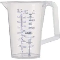 Pressol Messbecher 0,5 l blau bedruckte Skala Polypropylen