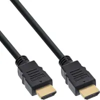 InLine 60er Bulk-Pack  HDMI Kabel, HDMI-High Speed mit Ethernet, Stecker / Stecker, schwarz, 1m
