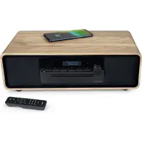 Thomson MIC300IDABBT, Heim-Audio-Mikrosystem, Schwarz, Holz, 60 W, FM, DAB+, 3,5 mm, Drehregler