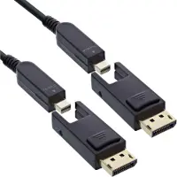 InLine 17210O, 10 m, Mini DisplayPort / DisplayPort, Mini DisplayPort / DisplayPort, Stecker, Stecker, 7680 x 4320 Pixel