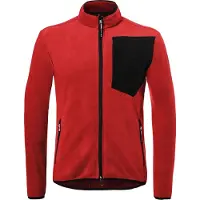 Kübler Fleecejacke mittelrot/schwarz Form 1254 Grösse M
