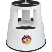 Wedo Rollhocker SuperStep weiss Kunststoff