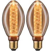 Paulmann 5072 Inner Glow Edition LED Birne Innenkolben Spiralmuster E27 230V 2x230lm 2x4W 1800K Gold
