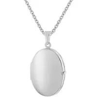 Trendor 28382 Damen-Kette mit Medaillon 925 Silber Rhodiniert