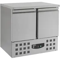 CombiSteel Gastro Kühltisch Kühltheke Kühlung 2x 1/1GN, 2 Türen, 900x700x875mm