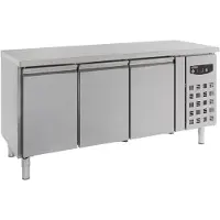 CombiSteel Kühltisch 700 mm mit 3 Türen, 417 Liter und 3x 1/1 GN