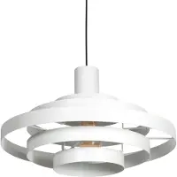 Steinhauer Hängelampe Halo Cirque, dimmbar, weiß / opal, für Wohn- / Esszimmer, Metall, Modern, Pendelleuchte