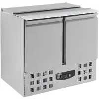 CombiSteel Gastro Kühltisch Kühltheke Saladette 1/1 2,5 GN, 2 Türen 900x700x870mm
