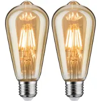 Paulmann 5066 Vintage Edition Standard 230V LED Kolben ST64 E27 2x680lm 2x6,5W 2500K Gold