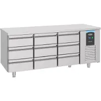 CombiSteel Gastro Edelstahl Kühltisch Kühltheke Kühlung -2/+8°C 9 Schubladen GN1/1 385L