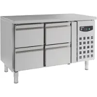 CombiSteel Kühltisch 700 mm mit 4 Schubladen, 282 Liter, Edelstahl