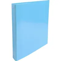 Exacompta 519292E 10x Ringbuch aus kaschiertem Karton, 4 Ringe 30mm, Rücken 40mm, 32x26cm für DIN A4 - Iderama - Hellblau