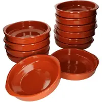 MamboCat 12er Set Cazuela mit Griffen Ton-Schale Bernd Ø 24cm Größe XL Mittelalter Wikinger