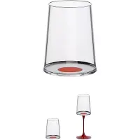 Trebonn Weißwein Weinglas / Tumbler SplitGlass Rot 280 ml (Set von 2 Stück)