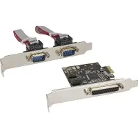 InLine Schnittstellenkarte 1x 25-pol parallel + 2x 9-pol seriell PCIe PCI-Express Moschip MCS9901CV-CC
