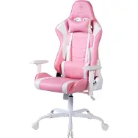 Deltaco GAM-096-P - Gepolsterter Sitz - Harte Rückenlehne - Pink - Pink - Kunstleder - Kunstleder