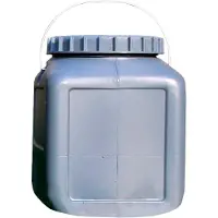 Basic Nature Weithalstonne grau 30 L eckig