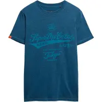 Superdry für Herren. M1012129A Gewaschenes T-Shirt in legerer Passform Workwear blau (M), Lässig, Baumwolle, Kurzarm