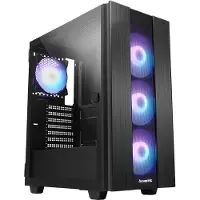 Chieftec HUNTER 2, Midi Tower, PC, Schwarz, ATX, micro ATX, Micro-ITX, Metall, Gehärtetes Glas, Gaming