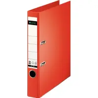 Leitz Vollpapier-Ordner, 180 Grad, DIN A4, 50 mm, hellrot Einband aus Hartpappe, farbiger Vollpapier