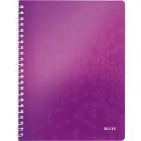 Leitz Notizbuch WOW 4638, DIN A4, kariert, violett