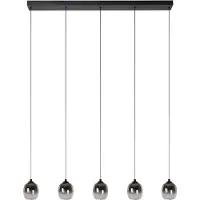 Lucide 5-Licht Pendellampe Tamino Schwarz