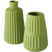 Boltze Vase Esko 2er-Set in grün | Gr.: onesize