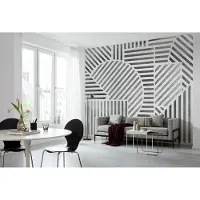 Komar Fototapete "Vlies Fototapete - Jeux de Lignes - Größe 300 x 250 cm" bedruckt glatt
