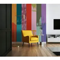 Komar Fototapete "Vlies Fototapete - Fehlfarben - Größe 200 x 250 cm", lila (modern), L:2,5m, Vlies, Tapeten, Fototapete