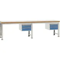 Manuflex WP5767.0002 Werkbank Lichtgrau (RAL 7035)
